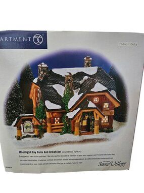DEPT 56 SNOW Village MOONLIGHT BAY BUNK AND BREAKFAST